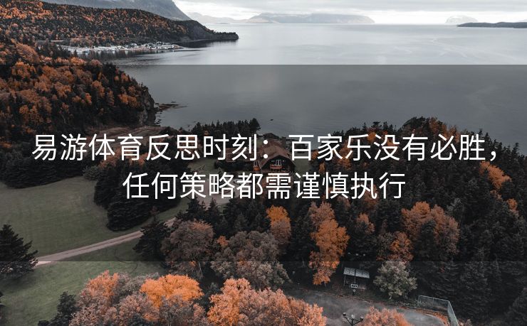 易游体育反思时刻：百家乐没有必胜，任何策略都需谨慎执行