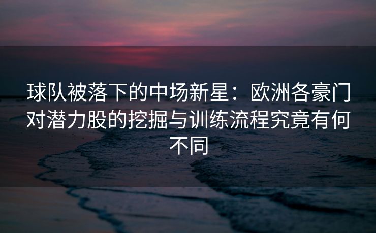 球队被落下的中场新星：欧洲各豪门对潜力股的挖掘与训练流程究竟有何不同